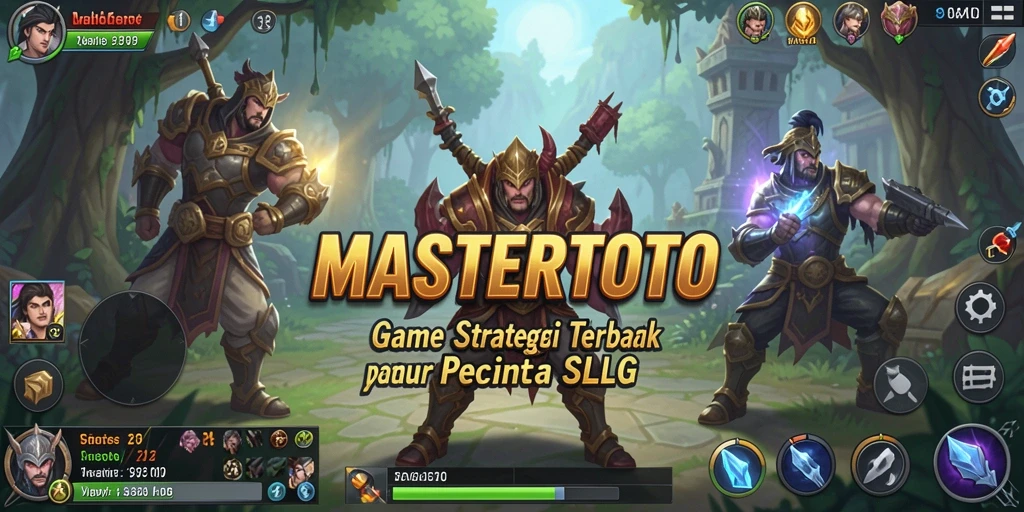 Tangkapan layar gameplay MASTERTOTO yang menampilkan pertempuran strategi.