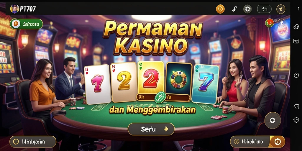 Tampilan gameplay Kasino PT707 yang menarik dan mendebarkan.