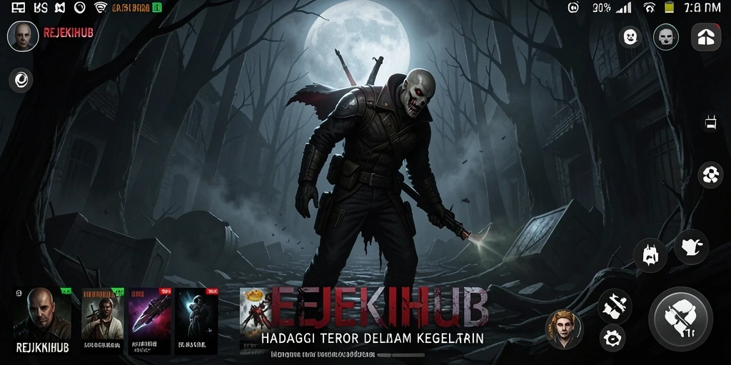 Tangkapan layar menampilkan pengalaman menegangkan dan atmosfer mencekam dalam REJEKIHUB.